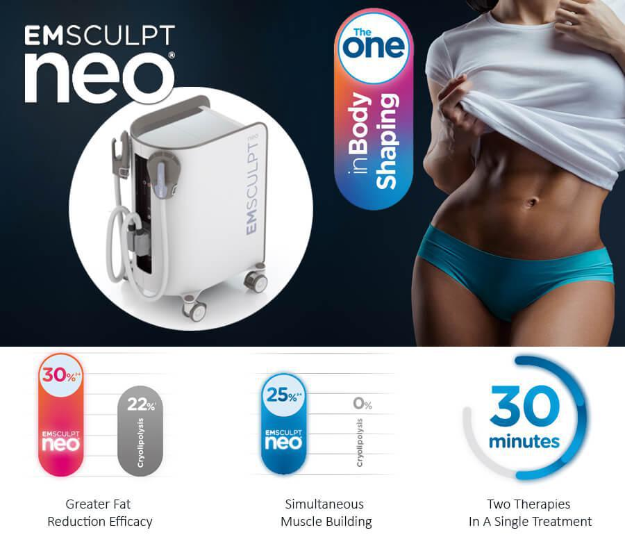 Reduce fat and muscle toning with EMSculpt NEO Body Shaping with Dr. James Sherman